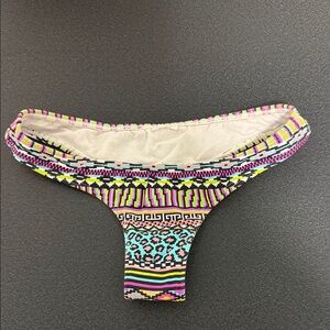 Volcom Multicolor Geometric Bikini Bottom